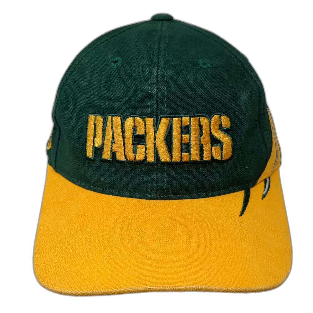 Green Bay Packers NFL SPL 28 Green Yellow Strapback Hat OS Embroidered Logo